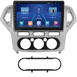 Штатная магнитола Lesko для Ford Mondeo IV 2006-2010 экран 10" 2/32Gb 4G Wi-Fi GPS Top