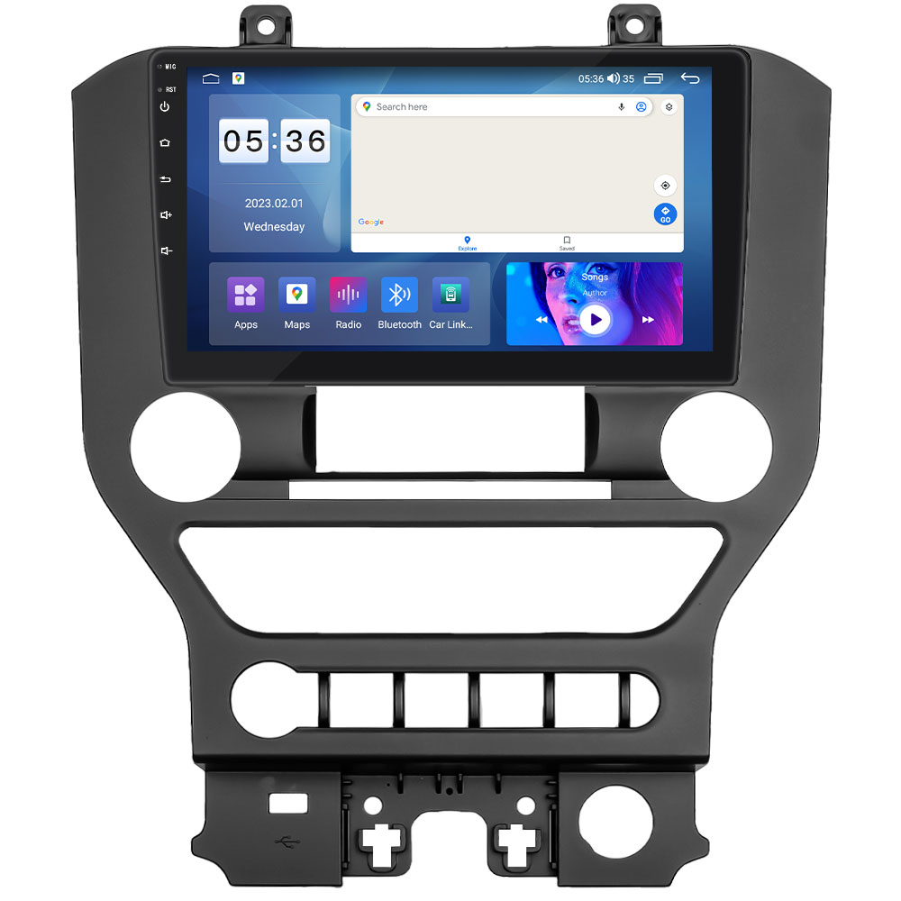 Штатная магнитола Lesko для Ford Mustang VI 2014-2017 экран 9" 2/32Gb CarPlay 4G Wi-Fi GPS Prime