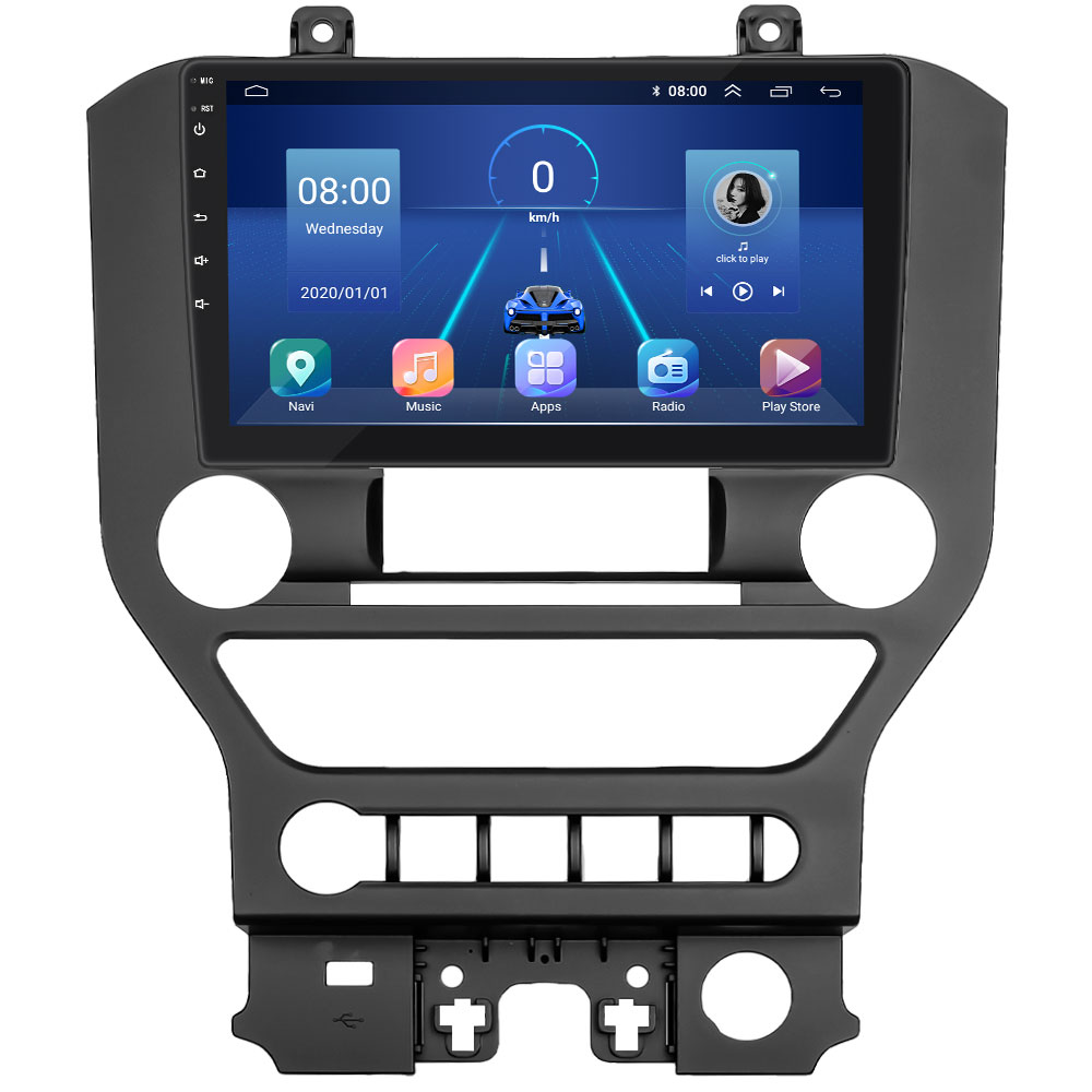 Штатная магнитола Lesko для Ford Mustang VI 2014-2017 экран 9" 4/64Gb 4G Wi-Fi GPS Top