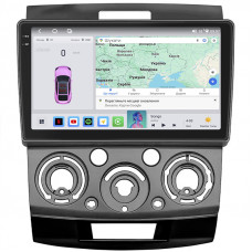 Штатная магнитола Lesko для Ford Ranger II Рестайлинг 2009-2011 экран 9" 4/64 QLED CarPlay 4G Wi-Fi GPS 360 Prime