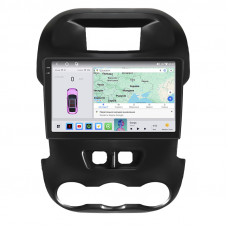 Штатная магнитола Lesko для Ford Ranger III 2011-2015 экран 9" 4/64 QLED CarPlay 4G Wi-Fi GPS 360 Prime