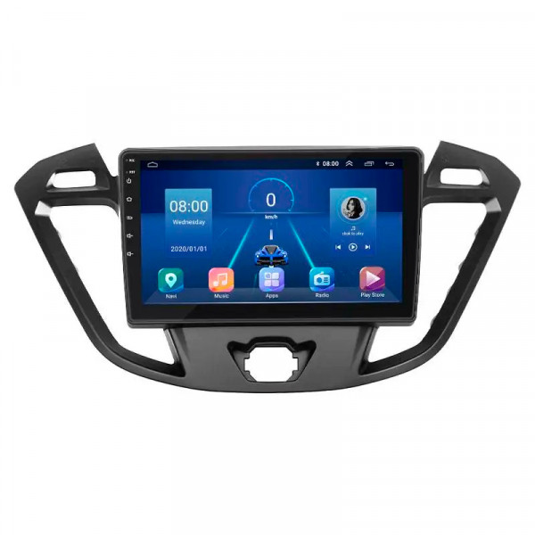Штатная магнитола Lesko для Ford Tourneo Custom I 2012-2018 экран 9" 6/128Gb 4G Wi-Fi GPS Top