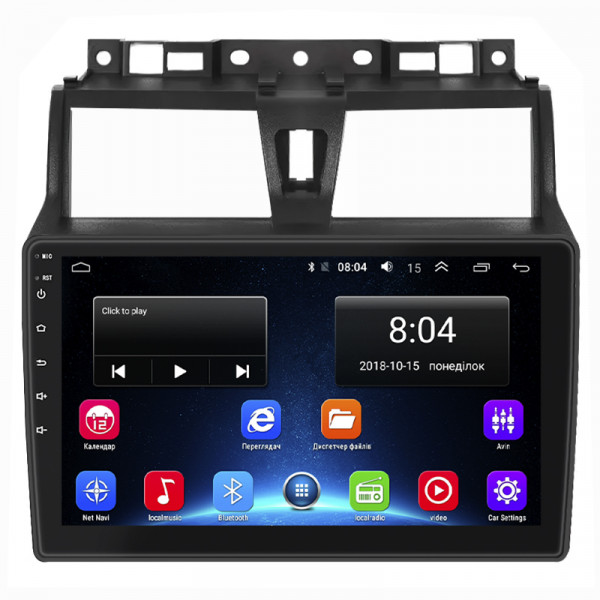 Штатная магнитола Lesko для Geely Emgrand EC7  2016-2018 экран 9" 2/32Gb Wi-Fi GPS Base