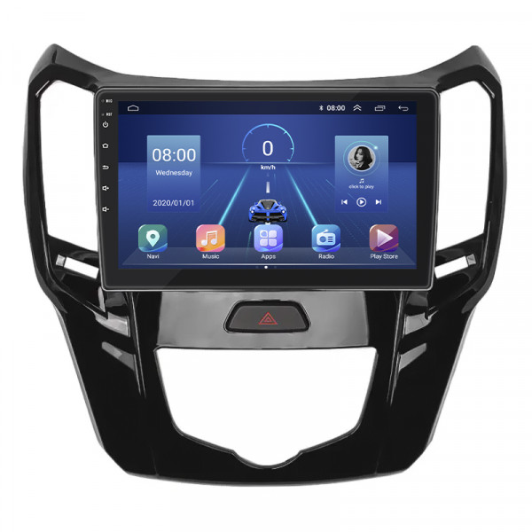 Штатная магнитола Lesko для Great Wall Hover M4  2012-2017 экран 9" 2/32Gb 4G Wi-Fi GPS Top