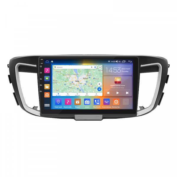 Штатная магнитола Lesko для Honda Accord IX 2012-2015 экран 10" 4/64Gb CarPlay 4G Wi-Fi GPS Prime
