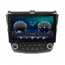 Штатная магнитола Lesko для Honda Accord VII Рестайлинг 2005-2008 экран 10" 4/32Gb 4G Wi-Fi GPS Top