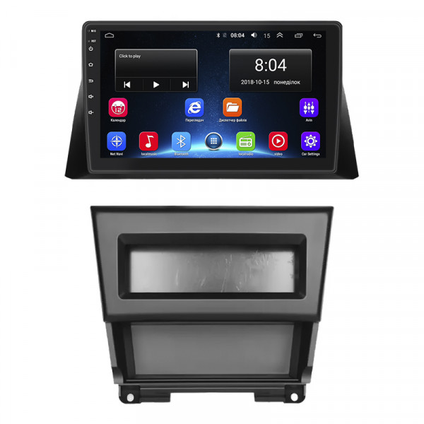Штатная магнитола Lesko для Honda Accord VIII Рестайлинг 2011-2015 экран 10" 2/32Gb Wi-Fi GPS Base