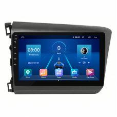 Штатная магнитола Lesko для Honda Civic IX 2011-2015 экран 9" 2/32Gb 4G Wi-Fi GPS Top