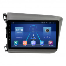 Штатная магнитола Lesko для Honda Civic IX 2011-2015 экран 9" 6/128Gb 4G Wi-Fi GPS Top