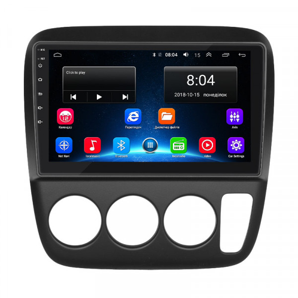 Штатная магнитола Lesko для Honda CR-V I Рестайлинг 1999-2001 экран 9" 2/32Gb Wi-Fi GPS Base