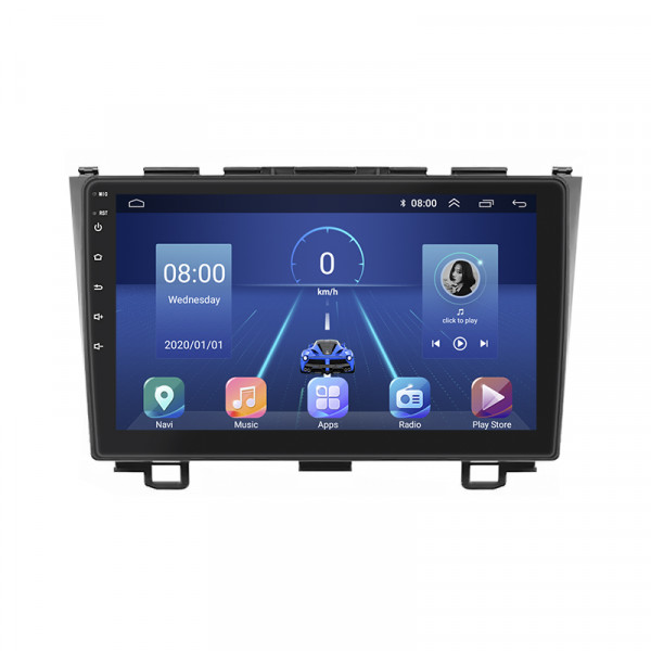 Штатная магнитола Lesko для Honda CR-V III Рестайлинг 2009-2012 экран 9" 6/128Gb 4G Wi-Fi GPS Top