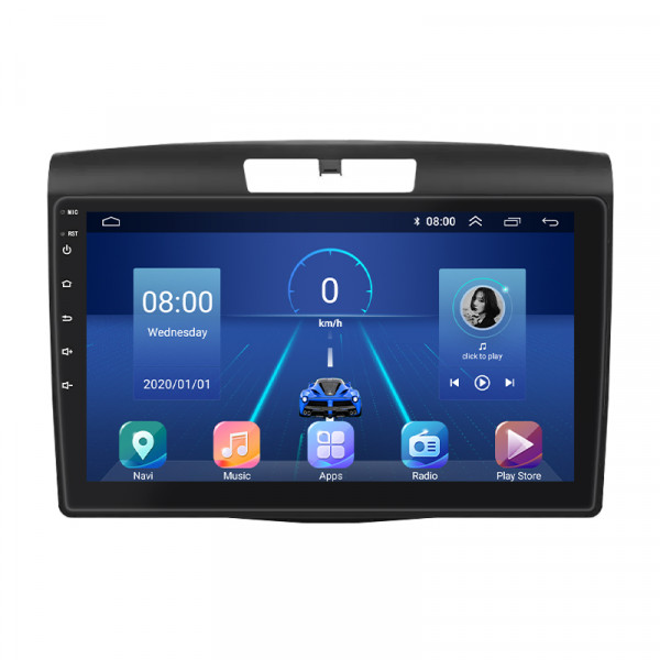 Штатная магнитола Lesko для Honda CR-V IV 2011-2015 экран 9" 2/32Gb 4G Wi-Fi GPS Top