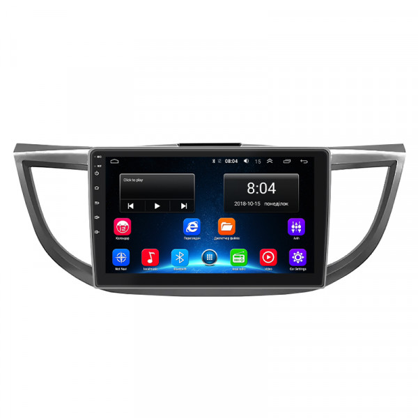 Штатная магнитола Lesko для Honda CR-V IV Рестайлинг 2014-2018 экран 10" 2/32Gb Wi-Fi GPS Base
