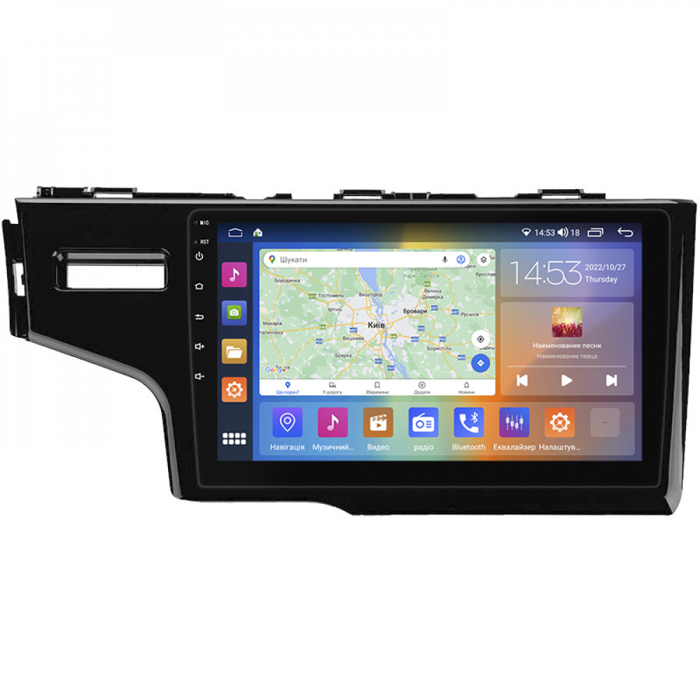 Штатная магнитола Lesko для Honda Fit III Рестайлинг 2017-2020 экран 9" 4/64Gb CarPlay 4G Wi-Fi GPS Prime