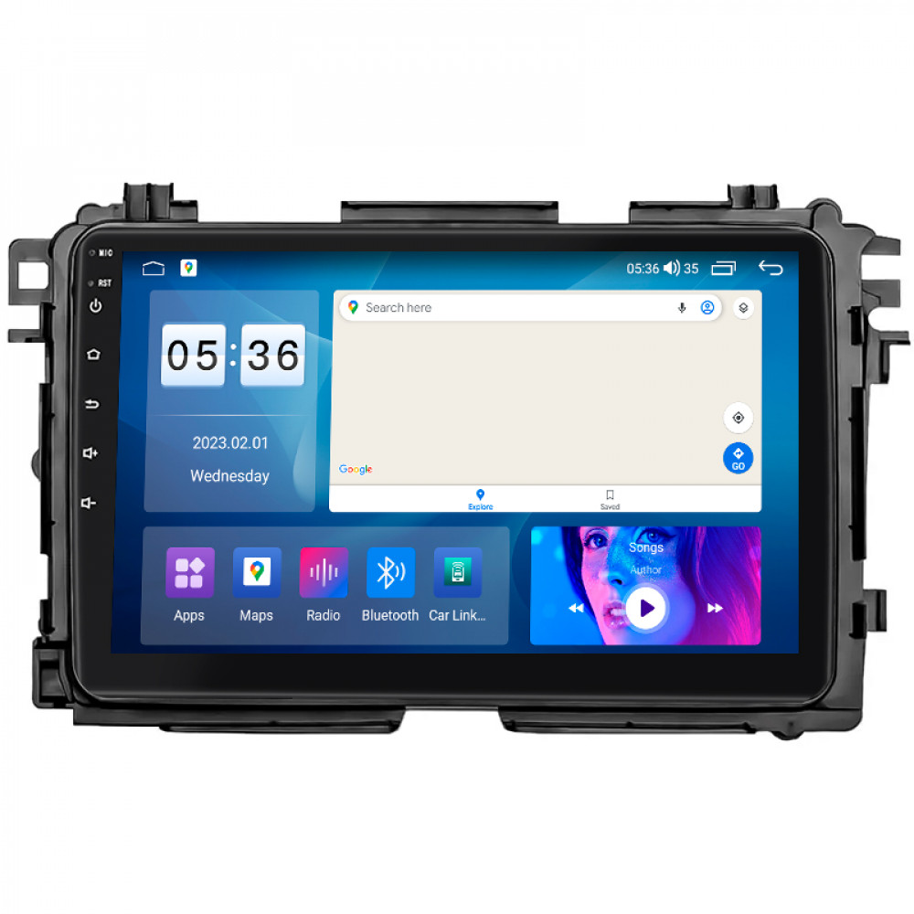 Штатная магнитола Lesko для Honda HR-V II Рестайлинг 2018-н.в. экран 9" 2/32Gb CarPlay 4G Wi-Fi GPS Prime