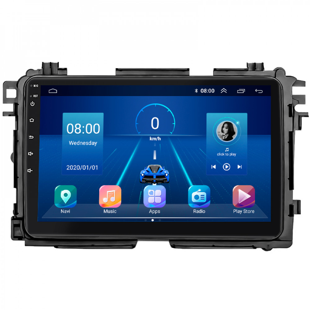 Штатная магнитола Lesko для Honda HR-V II Рестайлинг 2018-н.в. экран 9" 6/128Gb 4G Wi-Fi GPS Top