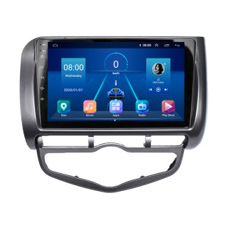 Штатная магнитола Lesko для Honda Jazz I Рестайлинг 2005-2008 экран 9" 2/32Gb 4G Wi-Fi GPS Top