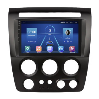 Штатная магнитола Lesko для Hummer H3  2005-2010 экран 9" 4/64Gb 4G Wi-Fi GPS Top