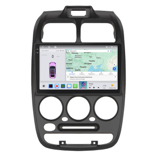 Штатная магнитола Lesko для Hyundai Accent II 1999-2012 экран 9" 4/64 QLED CarPlay 4G Wi-Fi GPS 360 Prime