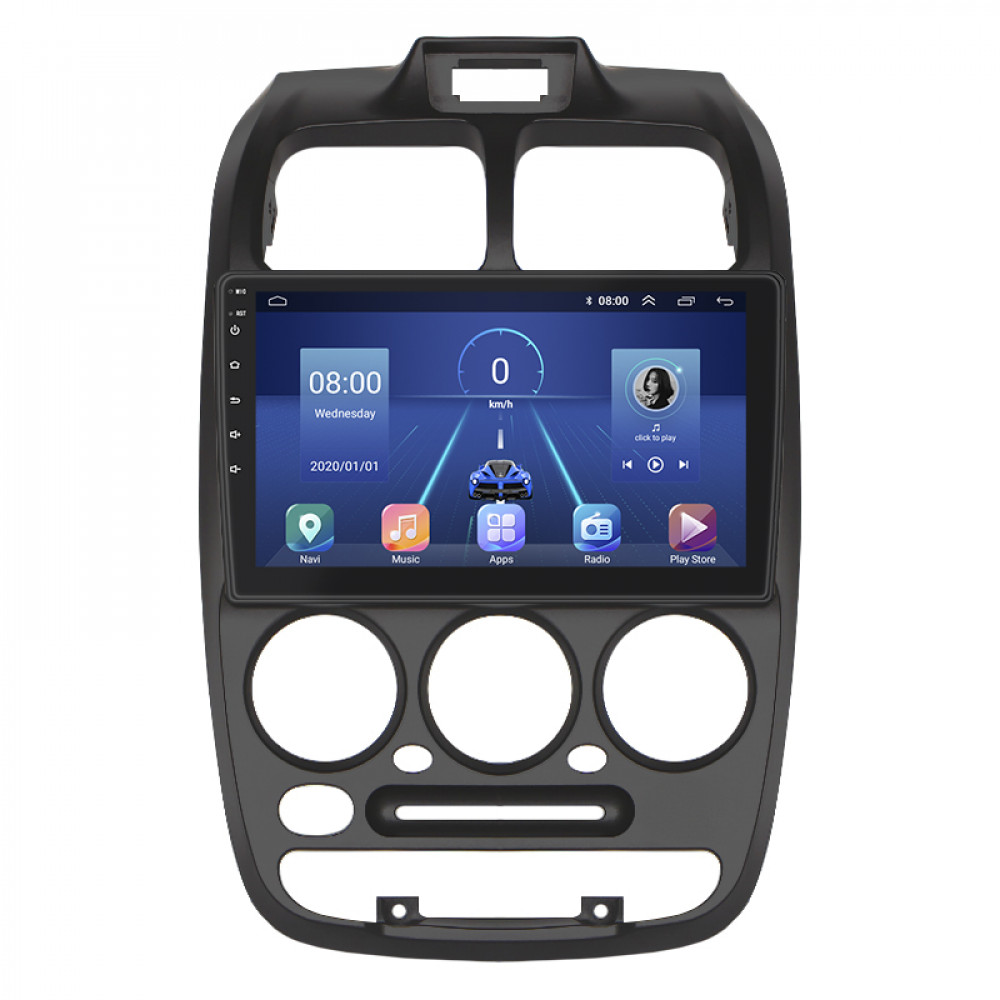 Штатная магнитола Lesko для Hyundai Accent II 1999-2012 экран 9" 2/32Gb 4G Wi-Fi GPS Top