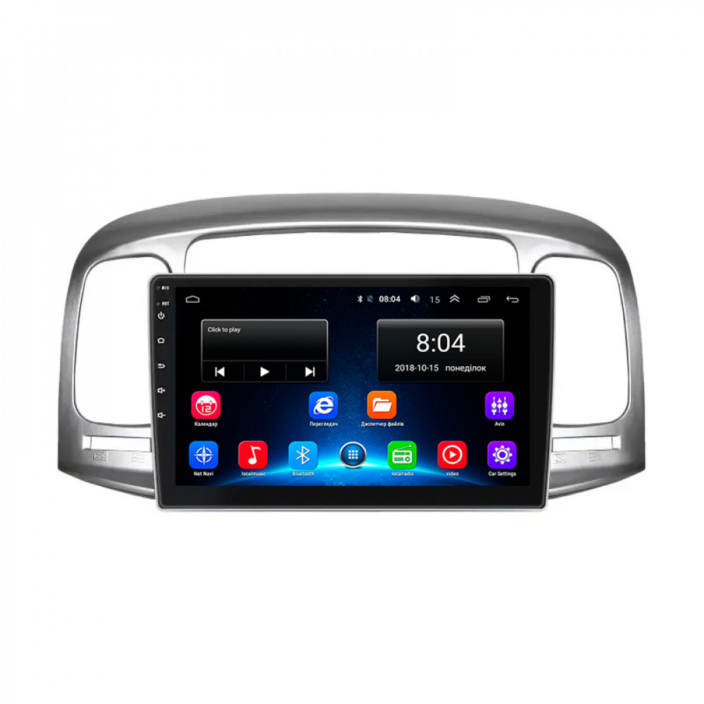 Штатная магнитола Lesko для Hyundai Accent III 2006-2011 экран 9" 2/32Gb Wi-Fi GPS Base