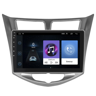 Штатная магнитола Lesko для Hyundai Accent IV 2010-2017 экран 10" 1/16Gb Wi-Fi GPS Base