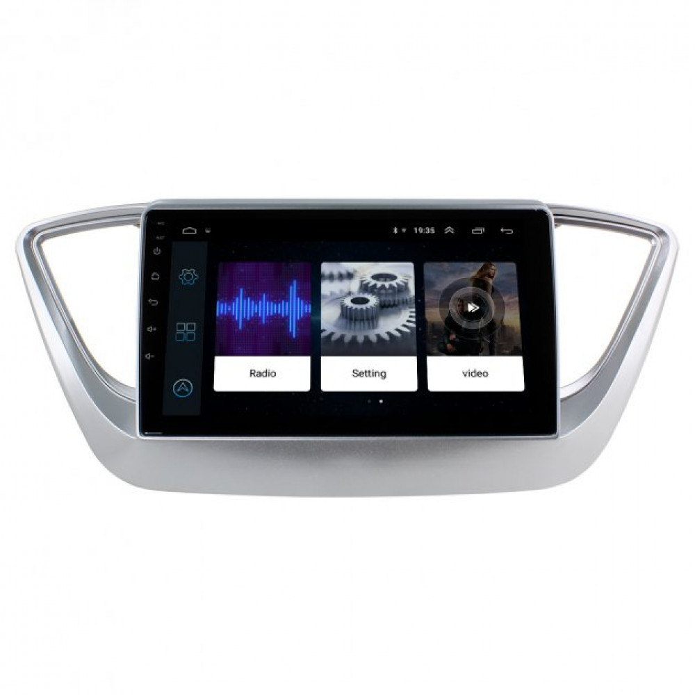 Штатная магнитола Lesko для Hyundai Accent V 2017-н.в. экран 9" 2/32Gb Wi-Fi GPS Base