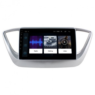 Штатная магнитола Lesko для Hyundai Accent V 2017-н.в. экран 9" 2/32Gb Wi-Fi GPS Base