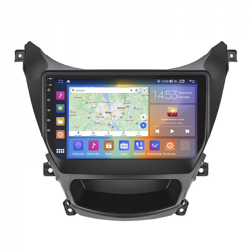 Штатная магнитола Lesko для Hyundai Avante V 2010-2015 экран 9" 4/64Gb CarPlay 4G Wi-Fi GPS Prime