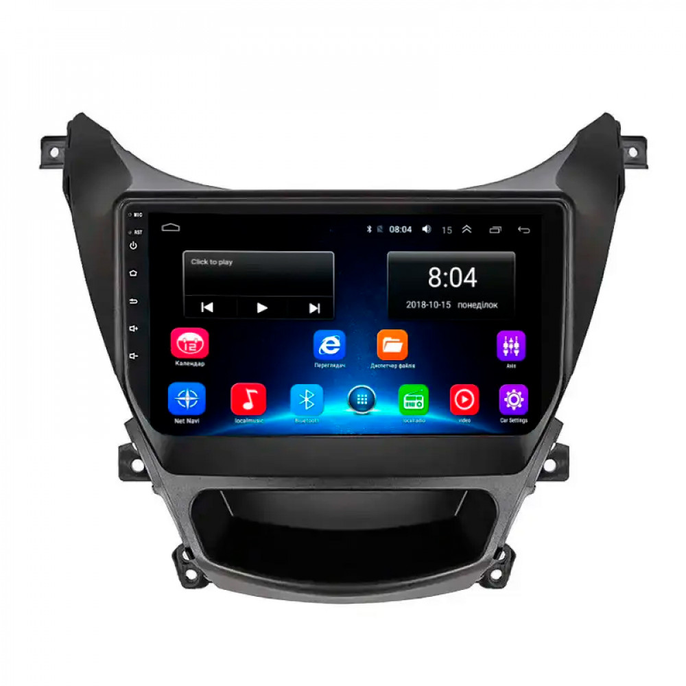 Штатная магнитола Lesko для Hyundai Avante V ver 2 2010-2015 экран 9" 2/32Gb Wi-Fi GPS Base