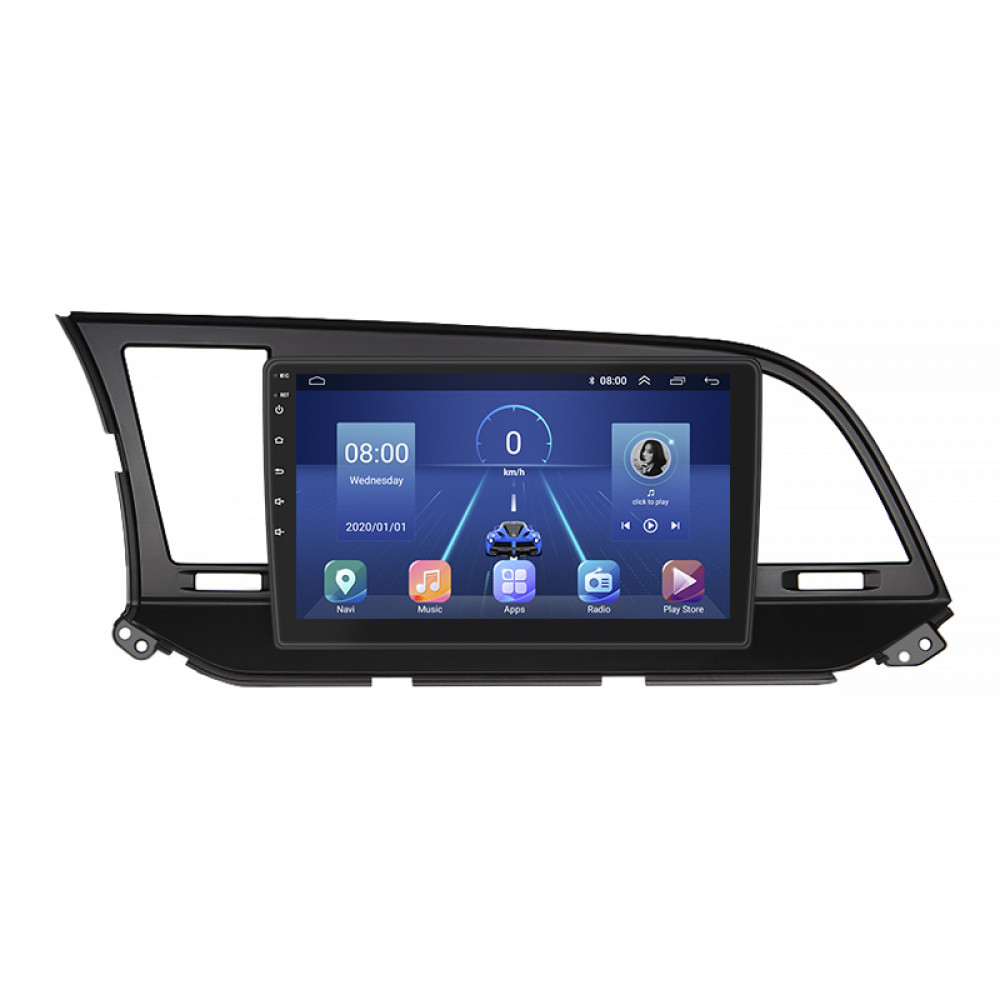 Штатная магнитола Lesko для Hyundai Avante VI 2015-н.в. экран 9" 6/128Gb 4G Wi-Fi GPS Top