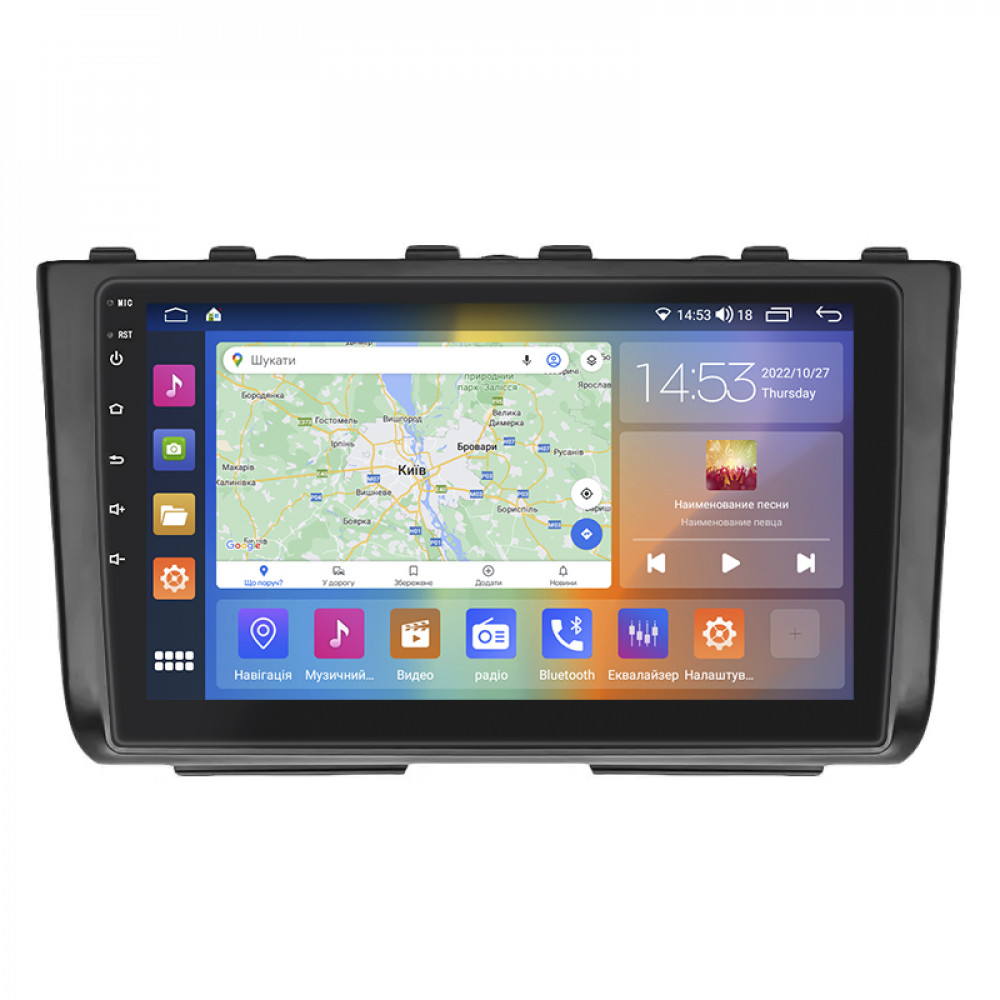 Штатная магнитола Lesko для Hyundai Creta II 2021-н.в. экран 9" 2/32Gb CarPlay 4G Wi-Fi GPS Prime