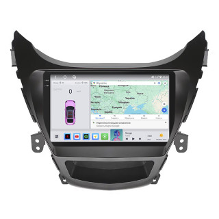 Штатная магнитола Lesko для Hyundai Elantra V (MD) 2010-2014 экран 9" 4/64 QLED CarPlay 4G Wi-Fi GPS 360 Prime