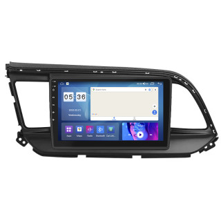 Штатная магнитола Lesko для Hyundai Elantra VI (AD) Рестайлинг ver 2 2018-2020 экран 9" 4/64Gb CarPlay 4G Wi-Fi GPS Prime