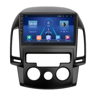 Штатная магнитола Lesko для Hyundai i30 I 2007-2010 экран 9" 4/64Gb 4G Wi-Fi GPS Top