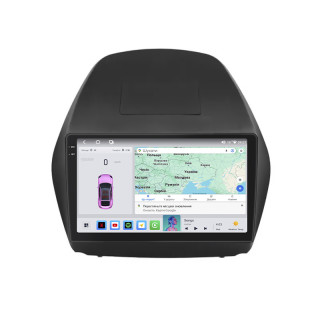 Штатная магнитола Lesko для Hyundai ix35 I Рестайлинг 2013-2015 экран 10" 4/64 QLED CarPlay 4G Wi-Fi GPS 360 Prime