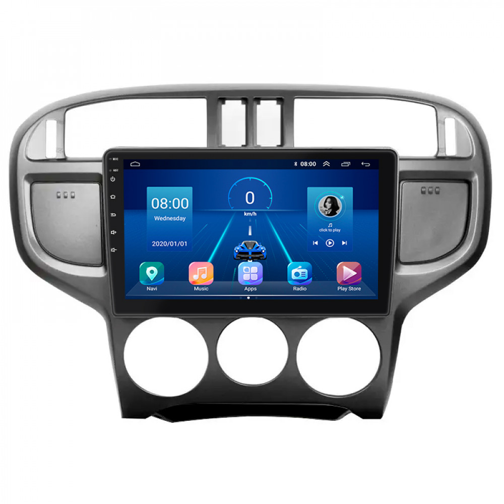 Штатная магнитола Lesko для Hyundai Matrix I Рестайлинг 2 2008-2010 экран 9" 4/64Gb 4G Wi-Fi GPS Top