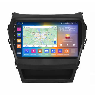 Штатная магнитола Lesko для Hyundai Santa Fe III Рестайлинг 2015-2018 экран 9" 4/64Gb CarPlay 4G Wi-Fi GPS Prime