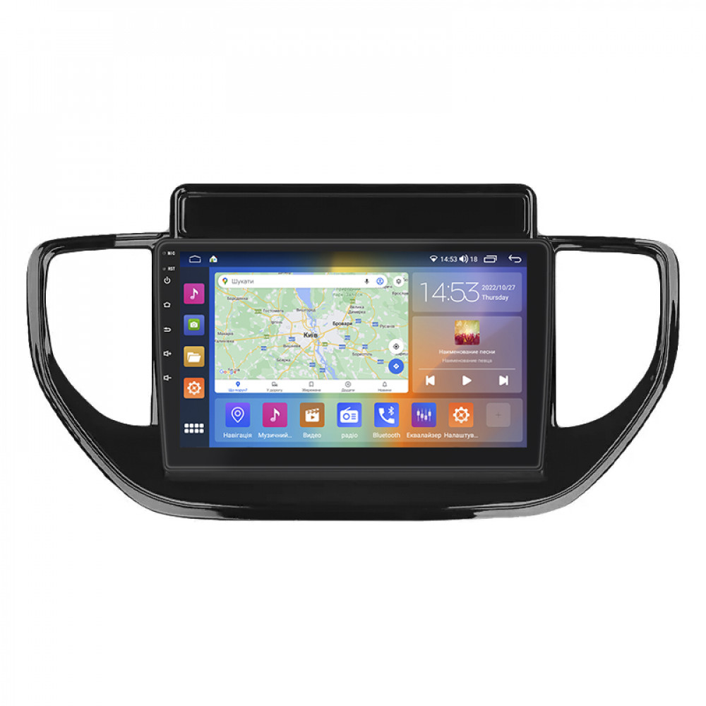 Штатная магнитола Lesko для Hyundai Solaris II Рестайлинг 2020-н.в. экран 9" 4/64Gb CarPlay 4G Wi-Fi GPS Prime