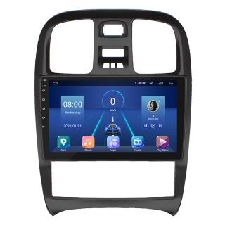 Штатная магнитола Lesko для Hyundai Sonata IV (EF) Рестайлинг 2001-2012 экран 9" 6/128Gb 4G Wi-Fi GPS Top