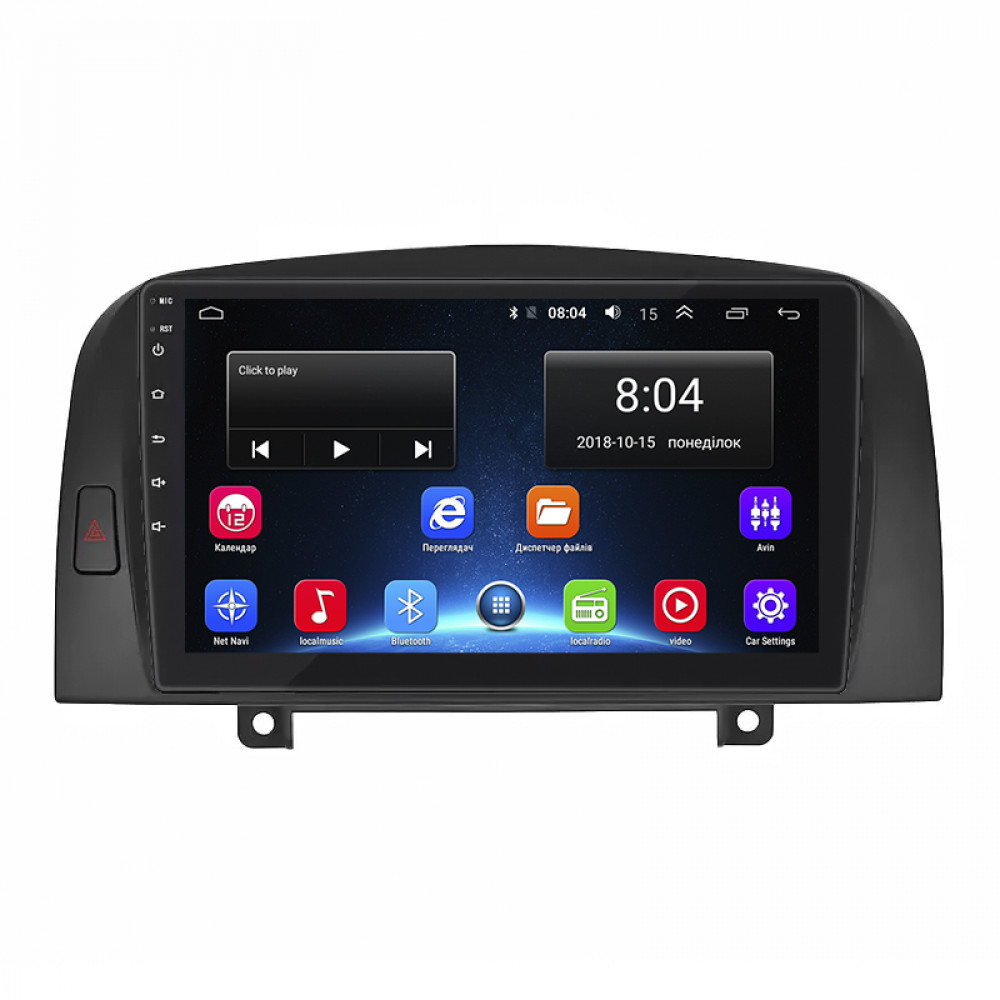 Штатная магнитола Lesko для Hyundai Sonata V (NF) 2004-2010 экран 9" 2/32Gb Wi-Fi GPS Base