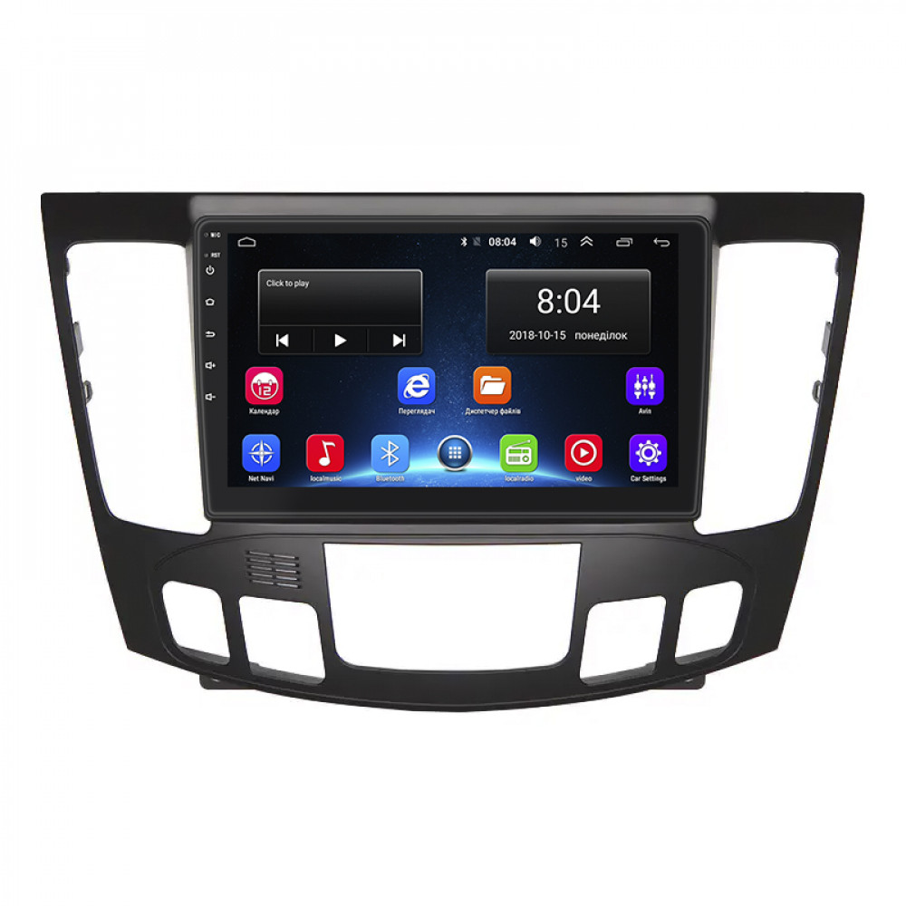 Штатная магнитола Lesko для Hyundai Sonata V (NF) Auto AC 2008-2010 экран 9" 2/32Gb Wi-Fi GPS Base