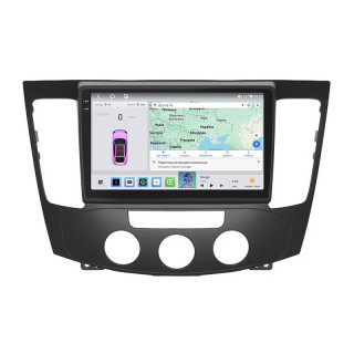 Штатная магнитола Lesko для Hyundai Sonata V (NF) Manual AC 2008-2010 экран 9" 4/64 QLED CarPlay 4G Wi-Fi GPS 360 Prime