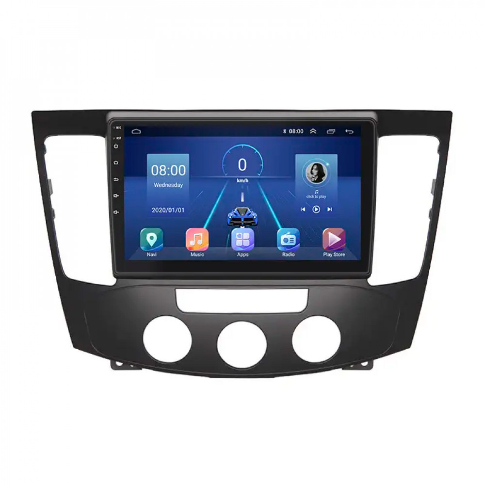 Штатная магнитола Lesko для Hyundai Sonata V (NF) Manual AC 2008-2010 экран 9" 6/128Gb 4G Wi-Fi GPS Top