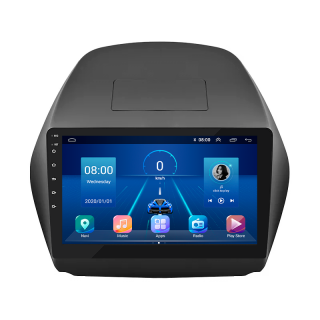 Штатная магнитола Lesko для Hyundai Tucson II 2009-2015 экран 10" 6/128Gb 4G Wi-Fi GPS Top