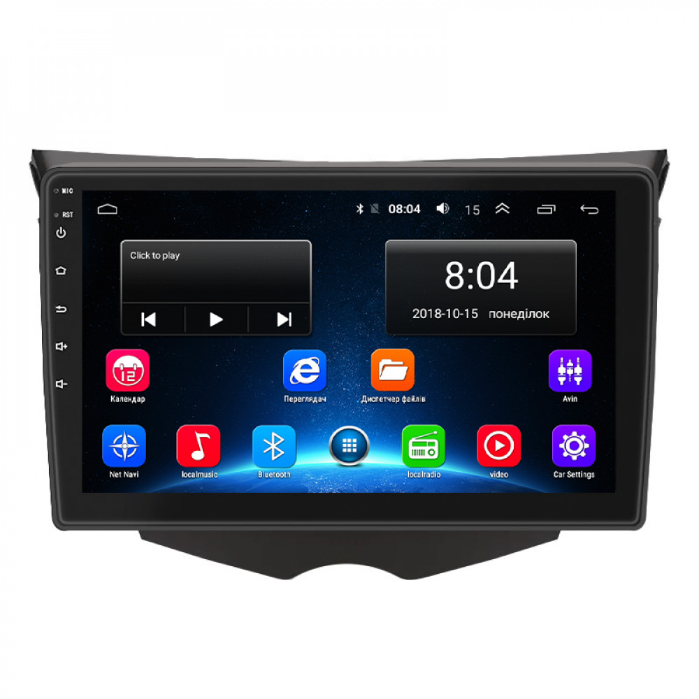 Штатная магнитола Lesko для Hyundai Veloster I Рестайлинг 2015-2017 экран 9" 2/32Gb Wi-Fi GPS Base