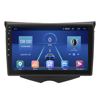 Штатная магнитола Lesko для Hyundai Veloster I Рестайлинг 2015-2017 экран 9" 6/128Gb 4G Wi-Fi GPS Top