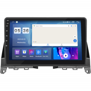 Штатная магнитола Lesko для Mercedes-Benz C-Класс III (W204) 2006-2011 экран 9" 4/64Gb CarPlay 4G Wi-Fi GPS Prime