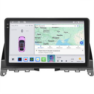 Штатная магнитола Lesko для Mercedes-Benz C-Класс III (W204) 2006-2011 экран 9" 4/64 QLED CarPlay 4G Wi-Fi GPS 360 Prime