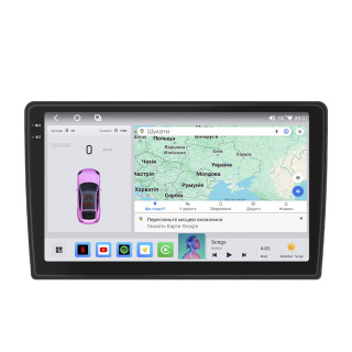 Штатная магнитола Lesko для Mercedes-Benz CLK-Класс II (W209) 2002-2005 экран 9" 4/64 QLED CarPlay 4G Wi-Fi GPS 360 Prime